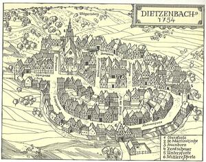 Bild vergrößern: Dietzenbach 1754