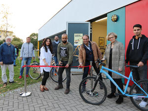 Bild vergrößern: Eröffnung Fahrradwerkstatt