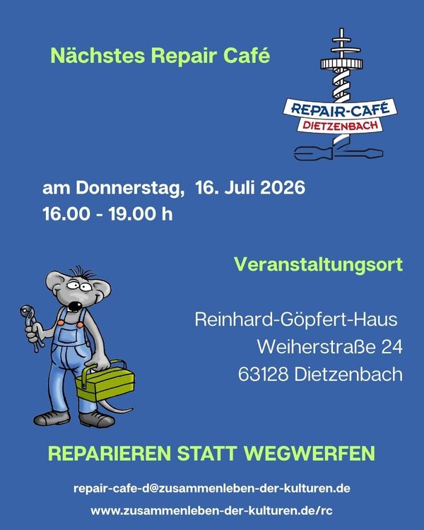 Bild vergr&ouml;&szlig;ern: Repair Cafe Juli