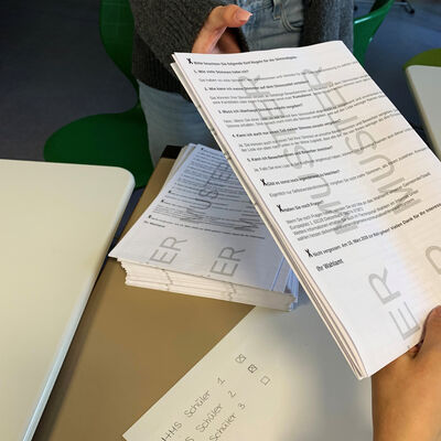 Bild vergr&ouml;&szlig;ern: Wahlsimulation Heirich-Mann-Schule