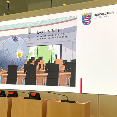Bild vergr&ouml;&szlig;ern: Besuch Hessischer Landtag