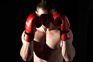 Bild vergrößern: Boxer mit Handschuhen