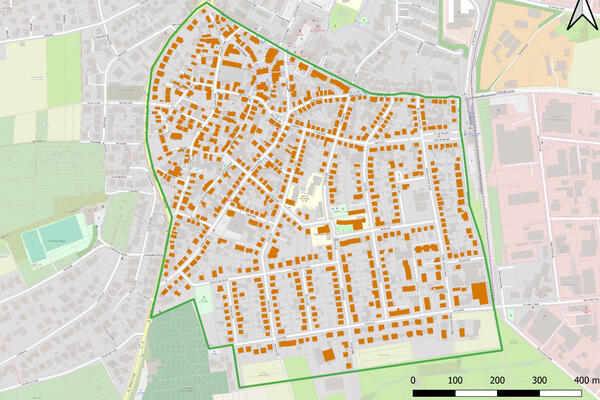 Bild vergrößern: Karte des Quartiers "Alter Ortskern"